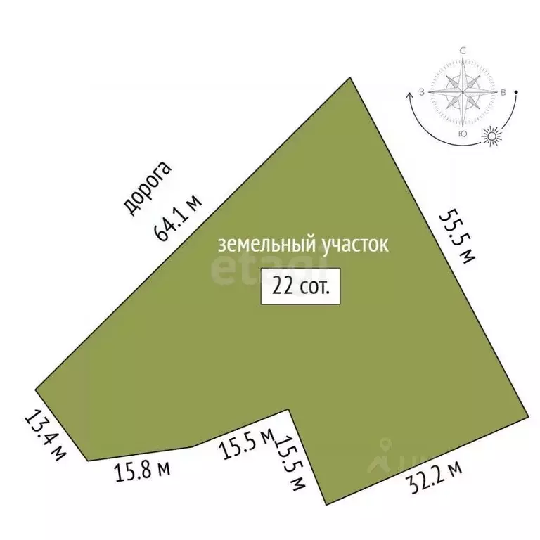 Участок в Вологодская область, Кадуйский муниципальный округ, д. ... - Фото 2