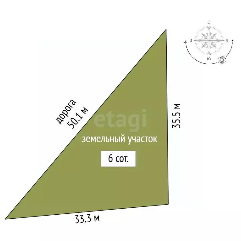 Участок в Крым, Сакский район, с. Штормовое  (6.0 сот.) - Фото 2