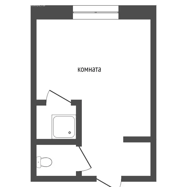 Квартира-студия: Курган, проспект Конституции, 32 (18.3 м) - Фото 1