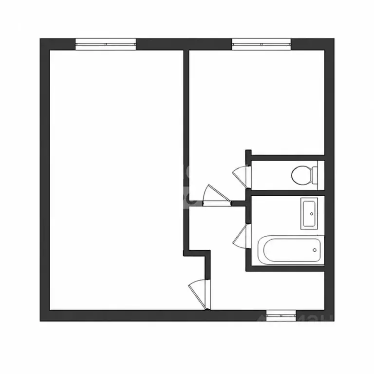 1-к кв. Москва Чертановская ул., 33К2 (33.0 м) - Фото 2