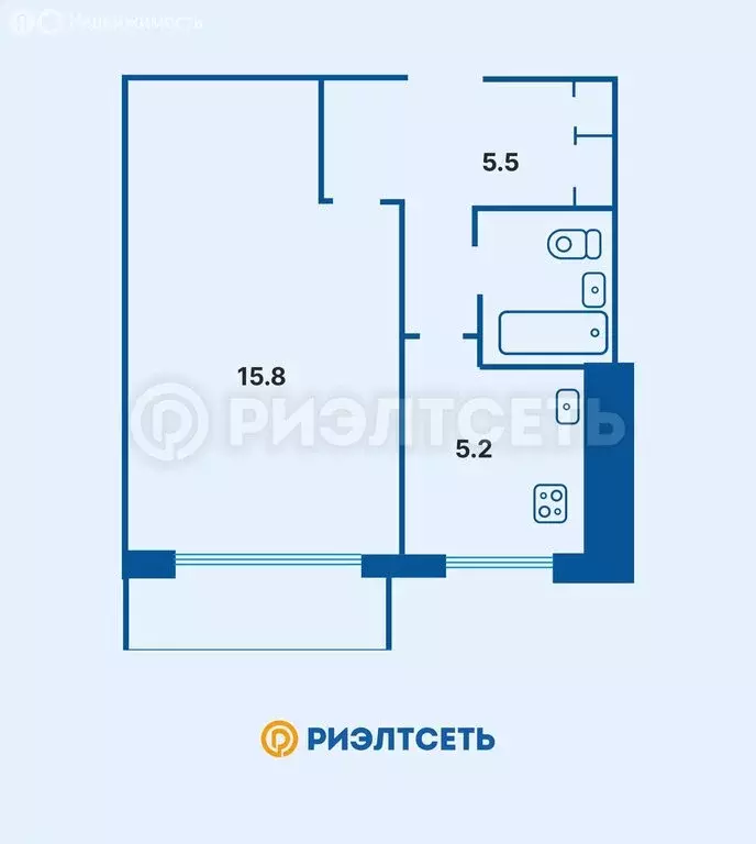 1-комнатная квартира: Мурманск, Кольский проспект, 139 (30 м) - Фото 2