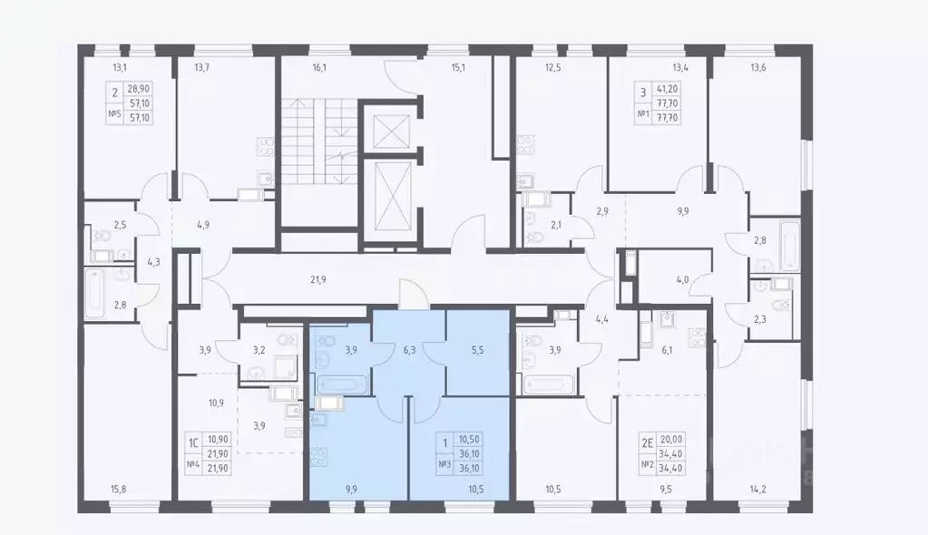 1-к кв. Московская область, Мытищи пер. 1-й Стрелковый, 5 (35.5 м) - Фото 1