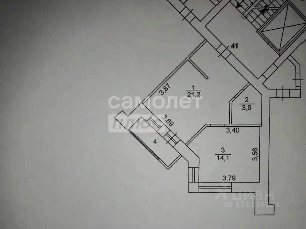 1-к кв. Челябинская область, Челябинск ул. Академика Королева, 50 ... - Фото 2