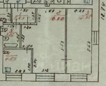 2-к кв. Костромская область, Буй ул. 10-й Годовщины Октября, 28А (41.2 ... - Фото 1