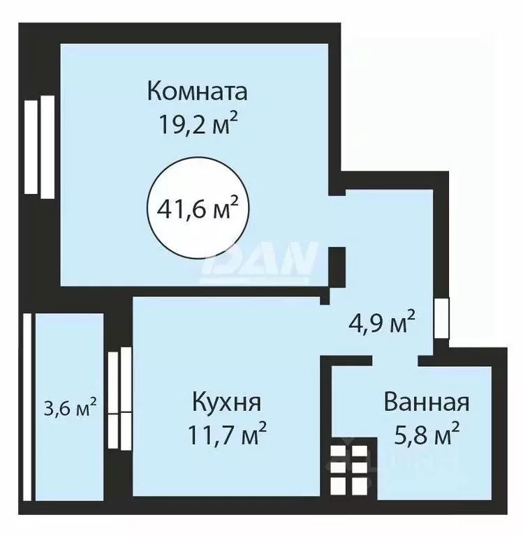 1-к кв. Челябинская область, Челябинск ул. Чичерина, 34А (41.7 м) - Фото 2