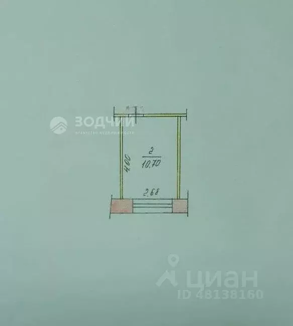 Комната Чувашия, Чебоксары ул. Петрова, 7 (10.7 м) - Фото 2