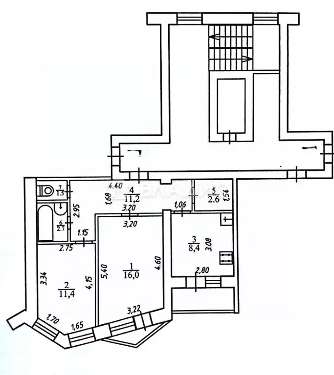 2-к кв. Калужская область, Обнинск просп. Маркса, 34 (53.8 м) - Фото 2