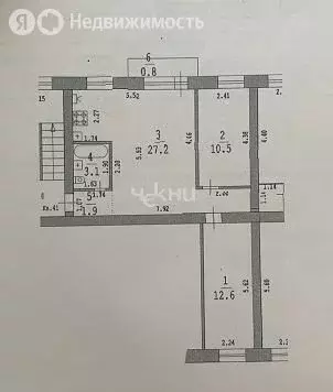 3-комнатная квартира: Нижний Новгород, улица Героя Самочкина, 13 (55.3 ... - Фото 1