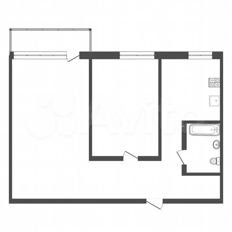 2-к. квартира, 48 м, 9/9 эт. - Фото 0