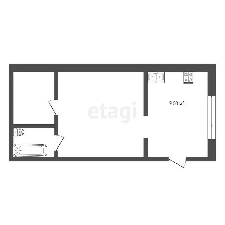2-комнатная квартира: Балашов, Коммунистическая улица, 4 (31 м) - Фото 0