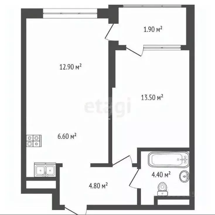 2-к кв. Москва Михалковская ул., 50 (44.1 м) - Фото 0