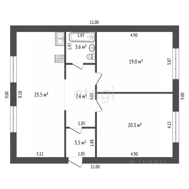 Дом в Краснодарский край, Темрюк ул. Победы (110 м) - Фото 2