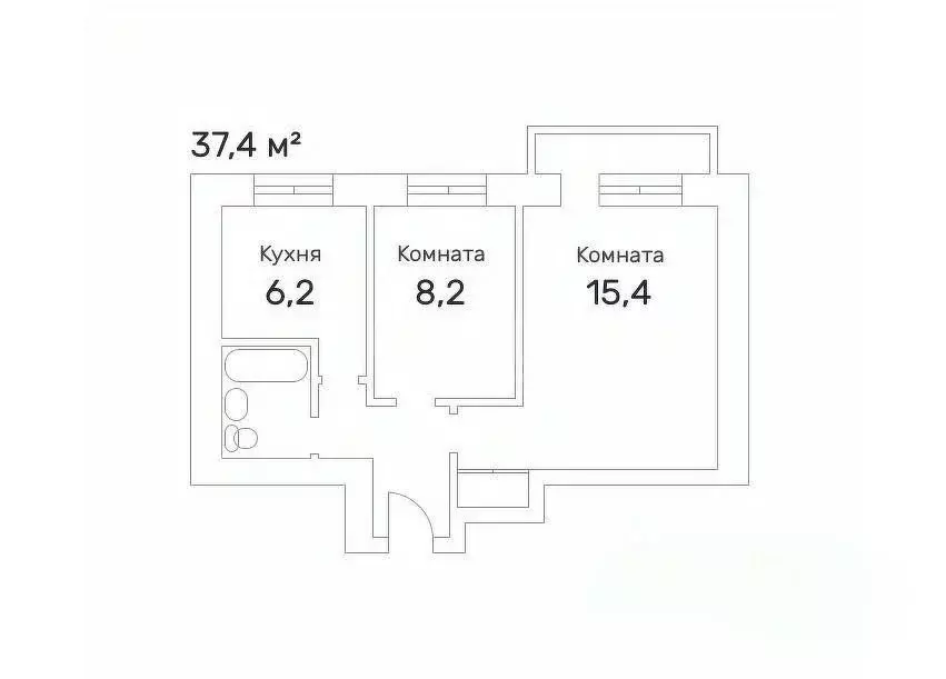 2-к кв. Москва Измайловский просп., 85 (37.4 м) - Фото 1