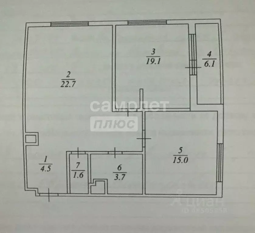 2-к кв. Москва Кронштадтский бул., 6к5 (66.6 м) - Фото 1