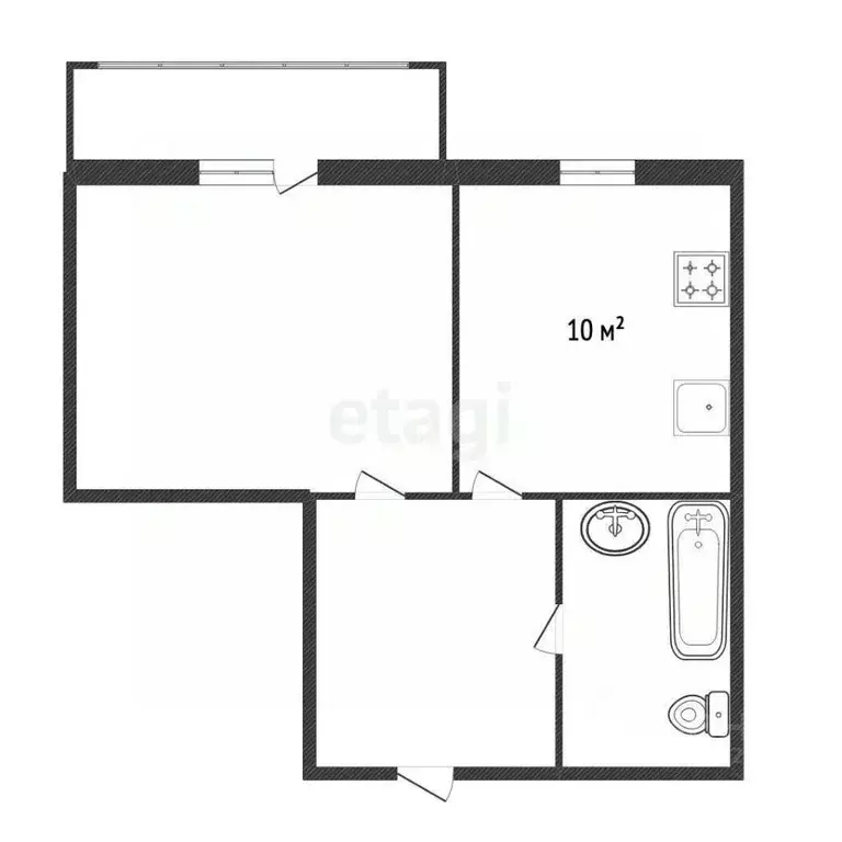 1-к кв. Ярославская область, Ярославль ул. 3-я Жилая, 9 (35.3 м) - Фото 2