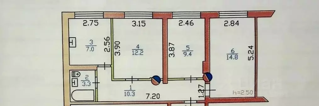 3-к кв. Ленинградская область, Приозерский район, пос. Сосново ул. ... - Фото 1
