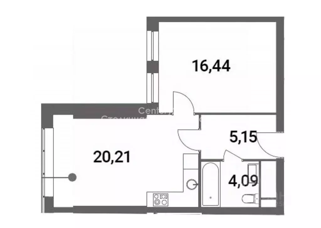 2-к кв. Москва Шмитовский проезд, 39к6 (45.0 м) - Фото 2