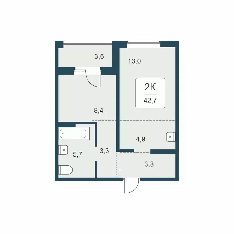 2-к кв. Новосибирская область, Новосибирск Цветной бульвар жилой ... - Фото 1