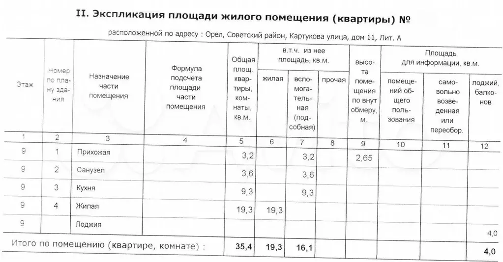 1-к. квартира, 35,4 м, 9/9 эт. - Фото 1