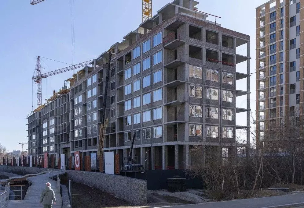 Квартира-студия, 34 м, 4/8 эт. - Фото 1