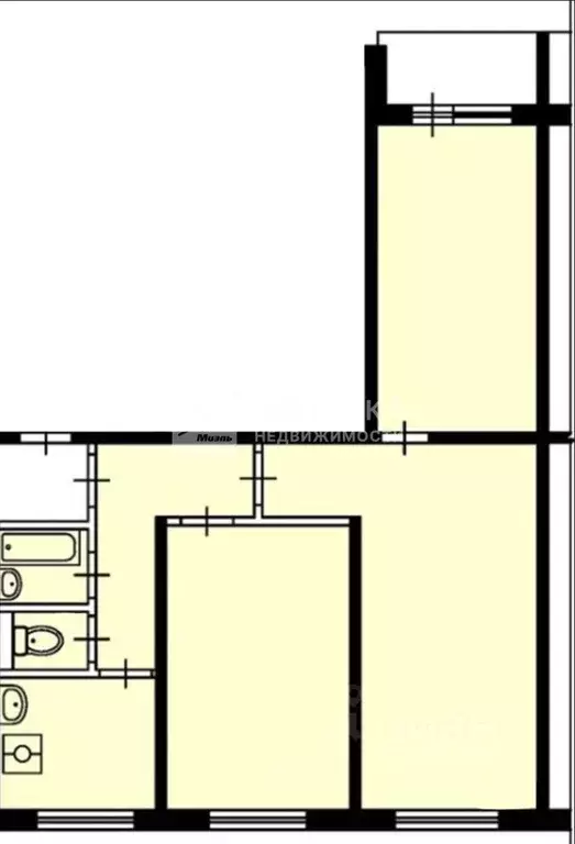 3-к кв. Москва Ангарская ул., 65 (59.2 м) - Фото 2