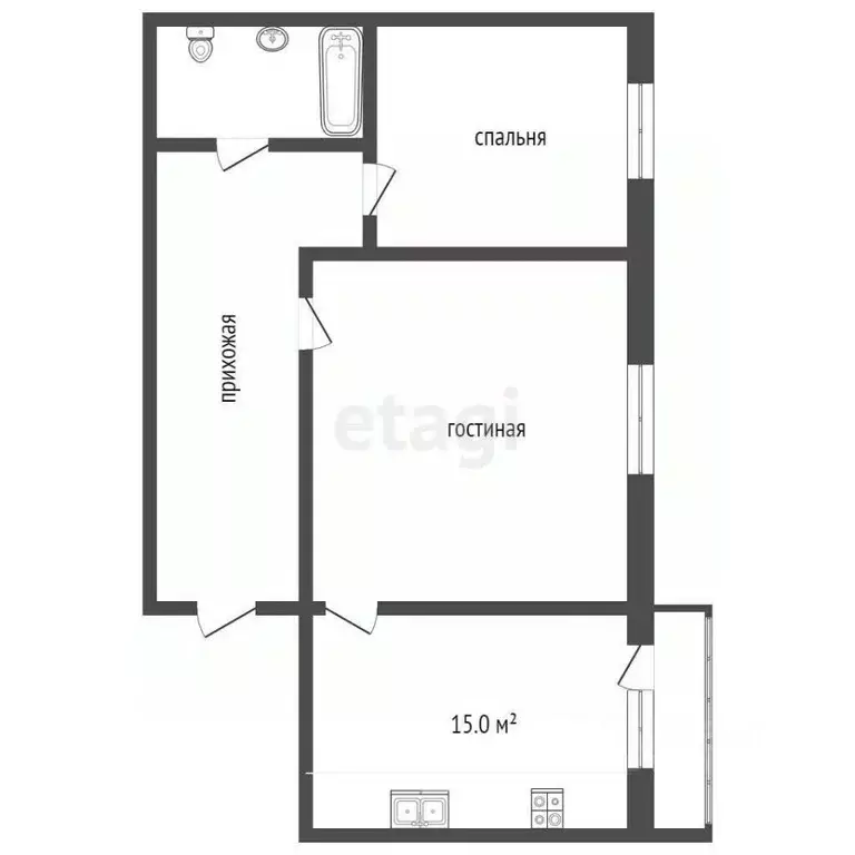 2-к кв. Ростовская область, Ростов-на-Дону ул. Миронова, 2в (55.2 м) - Фото 1