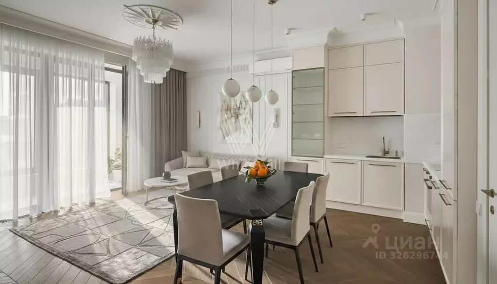 3-к кв. Москва ул. Усачева, 15А (102.0 м) - Фото 1