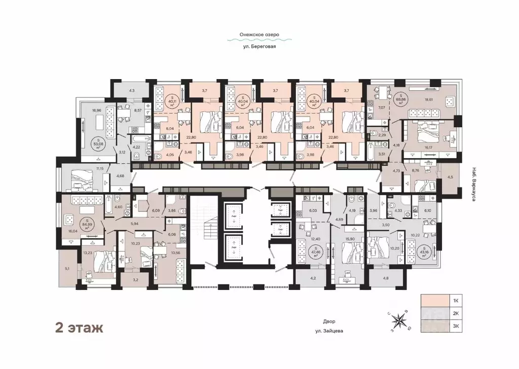 3-к кв. Карелия, Петрозаводск Береговая ул. (69.86 м) - Фото 2
