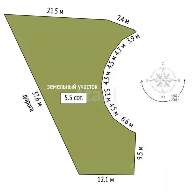 Участок в Севастополь Металлист садовое товарищество, пер. 4-й ... - Фото 2