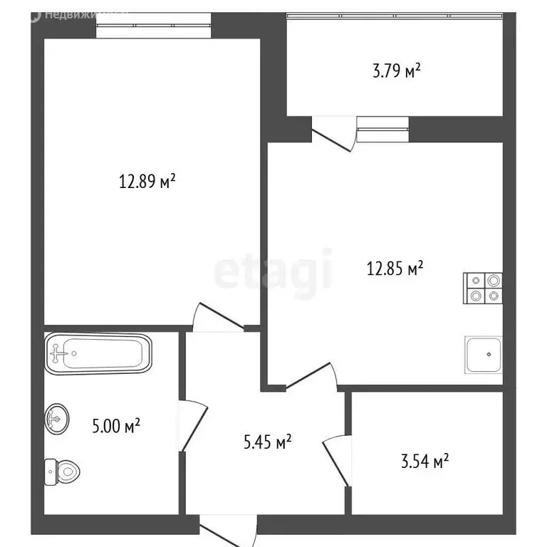 1-комнатная квартира: Тюмень, Широтная улица, 209к1 (40.1 м) - Фото 1