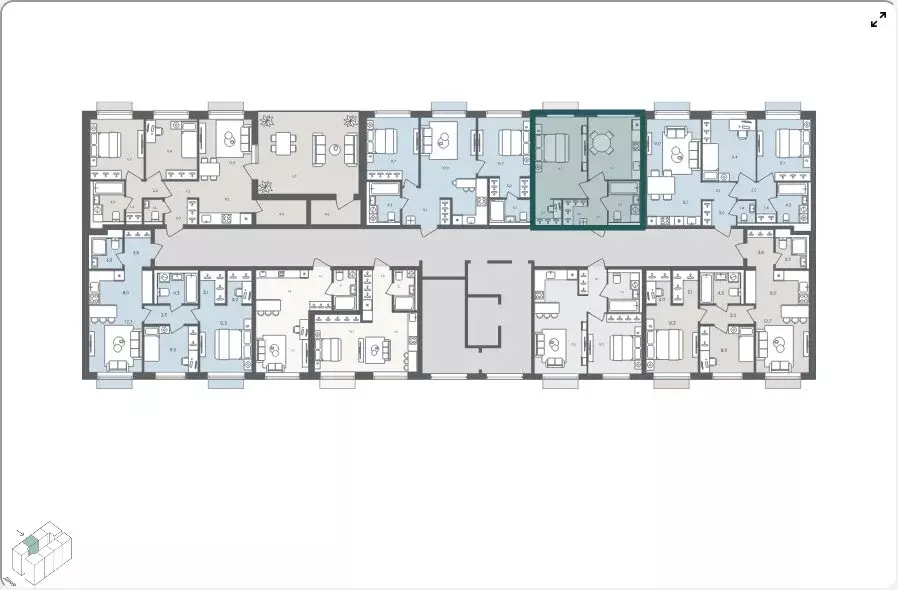 1-комнатная квартира: село Перхушково, микрорайон Равновесие (38.1 м) - Фото 2