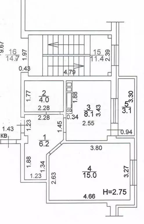 1-к. квартира, 36 м, 6/7 эт. - Фото 0