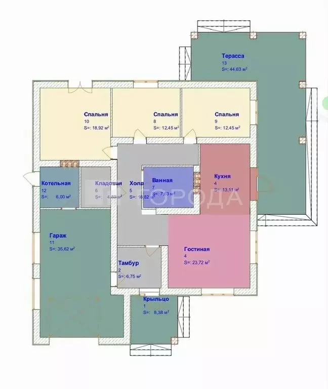 Дом в Садовый, Российская улица, 13 (170 м) - Фото 2