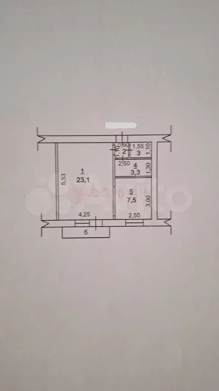 1-к. квартира, 37,5 м, 4/5 эт. - Фото 0