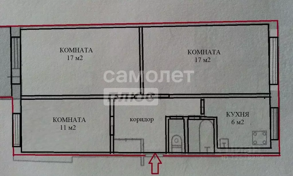 3-к кв. Липецкая область, Грязи Ленинская ул., 1 (61.8 м) - Фото 2