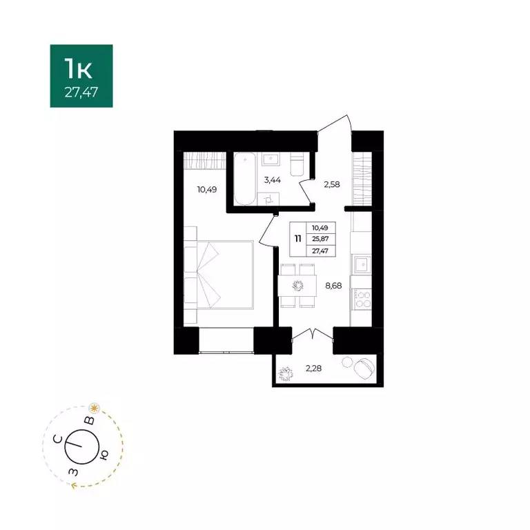 1-к кв. Ярославская область, Ярославль Северный жилрайон, 15-й мкр, ... - Фото 1