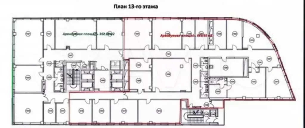 Офис, 353 м в бц класс А - Фото 0