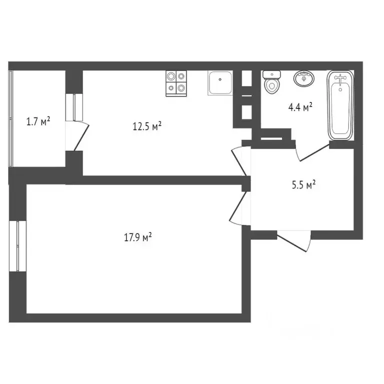 1-к кв. Ростовская область, Ростов-на-Дону ул. Берберовская, 2/101с1 ... - Фото 2