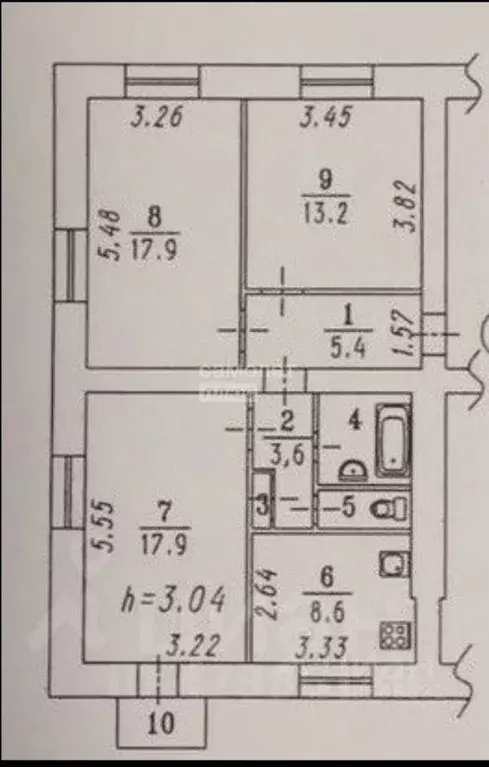 3-к кв. Омская область, Омск Городок Нефтяников мкр, ул. ... - Фото 2