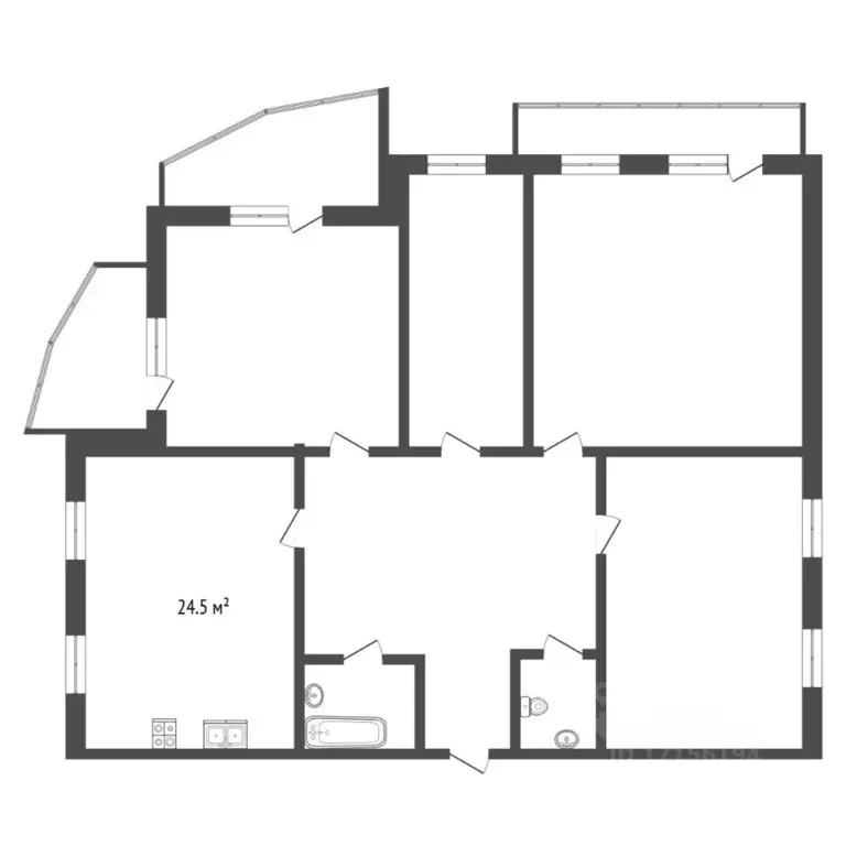4-к кв. Тюменская область, Тюмень ул. Республики, 86к1 (150.3 м) - Фото 2