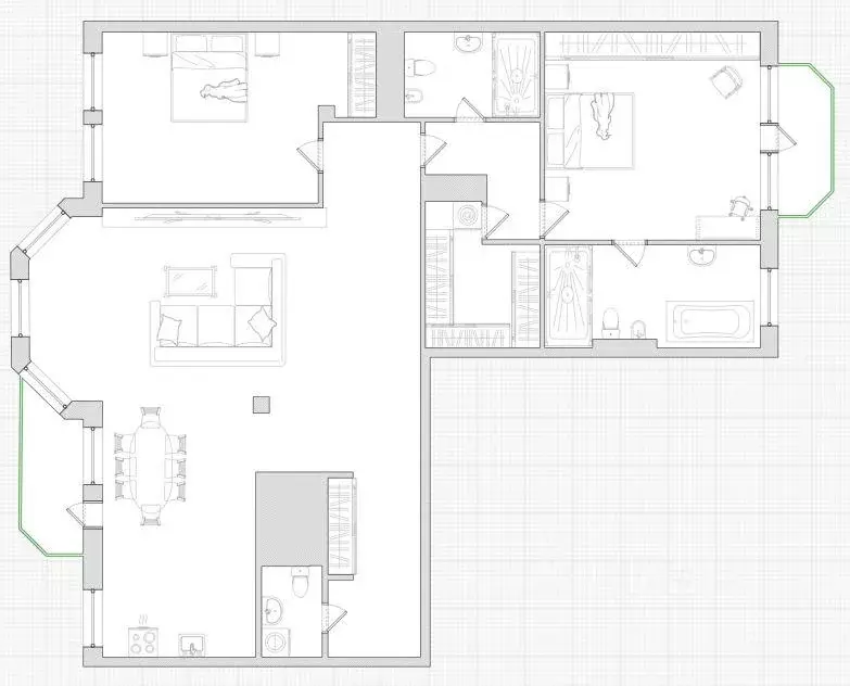 Квартира, 3 комнаты, 170.5 м - Фото 1