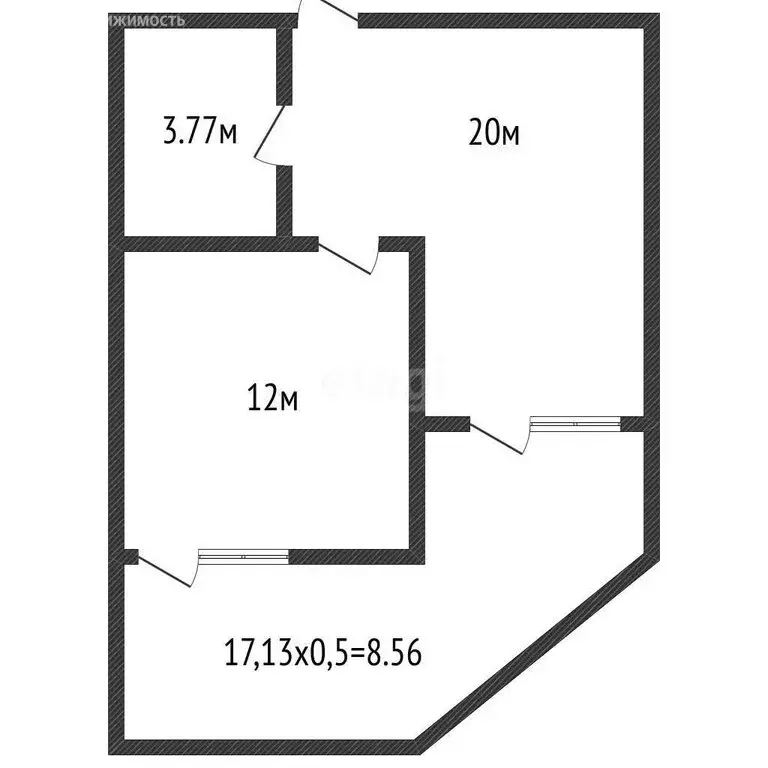 1-комнатная квартира: Краснодар, микрорайон Любимово (52.64 м) - Фото 0