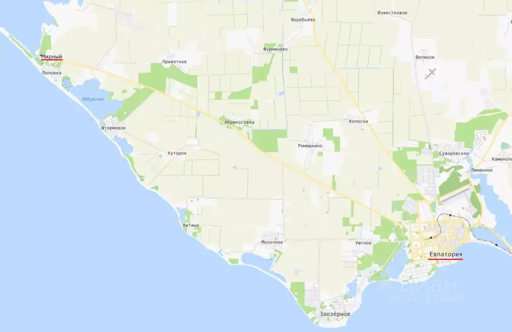 Участок в Крым, Сакский район, Штормовское с/пос, Садовник-2007 СНТ  ... - Фото 2