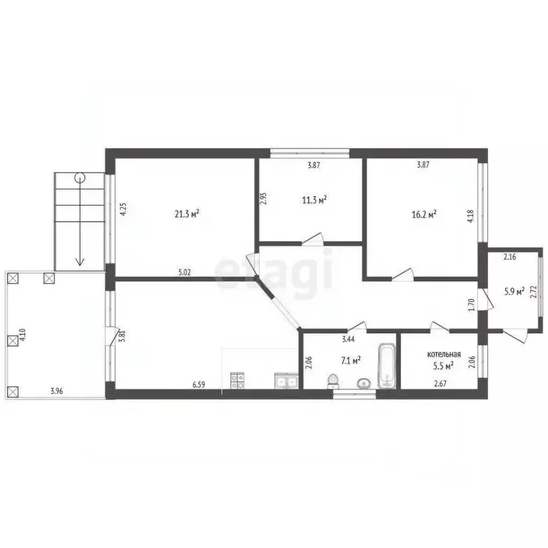 Дом в Ростовская область, Аксай Комсомольская ул. (120 м) - Фото 2