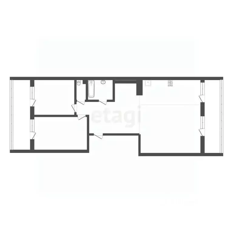 2-к кв. Иркутская область, Иркутск Радужный мкр, 113 (52.0 м) - Фото 2
