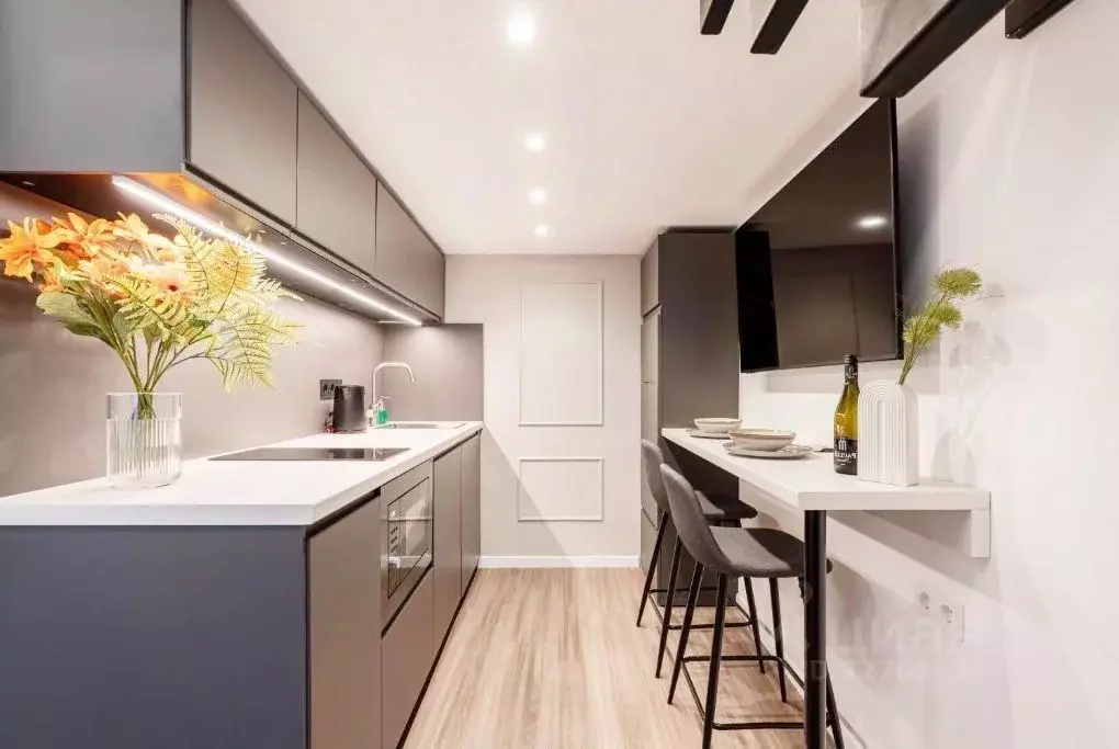 Студия Краснодарский край, Сочи Центральный мкр, ул. Навагинская (39.0 ... - Фото 2