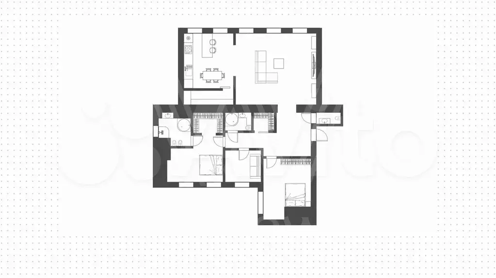 4-к. квартира, 178 м, 3/5 эт. - Фото 0