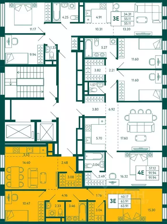 2-к кв. Башкортостан, Уфа ул. Авроры, 18к1 (64.2 м) - Фото 2