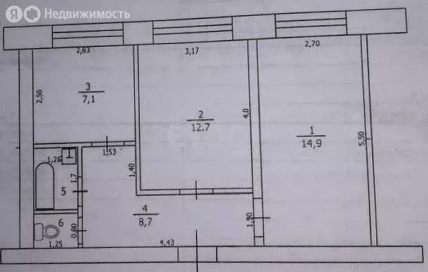 2-комнатная квартира: Казань, улица Химиков, 25 (46.5 м) - Фото 0