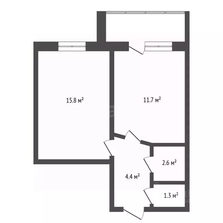 1-к кв. Амурская область, Благовещенск ул. Шафира, 64 (38.0 м) - Фото 1